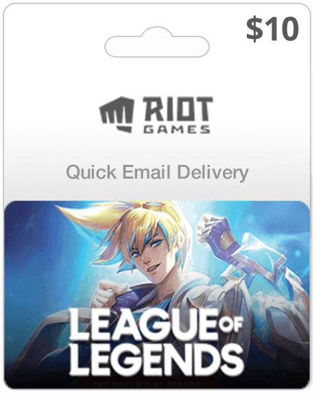 $10 League of Legends Card