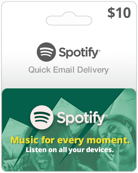 $10 USA Spotify Gift Card