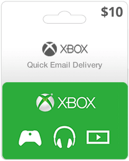 $10 XBOX Live Gift Card