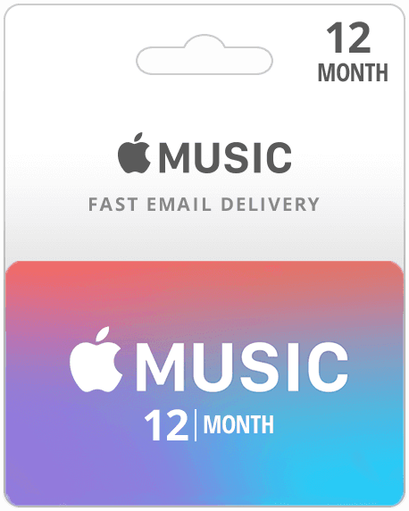 12 Month Subscription - Apple Music Gift Card (Email Delivery)