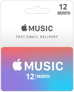 12 Month Subscription - Apple Music Gift Card (Email Delivery)