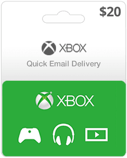 $20 XBOX Live Gift Card