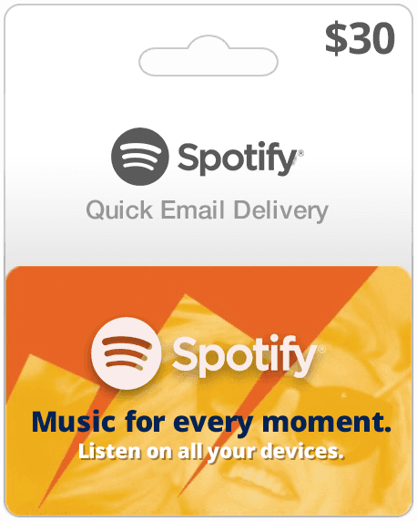 $30 USA Spotify Gift Card