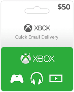 $50 XBOX Live Gift Card