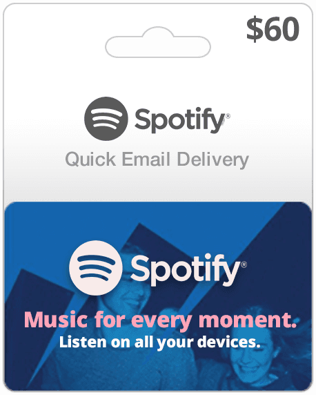 $60 USA Spotify Gift Card