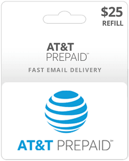 $25 AT&T Prepaid Gift Card