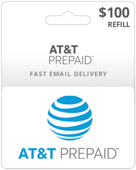 $100 AT&T Prepaid Gift Card