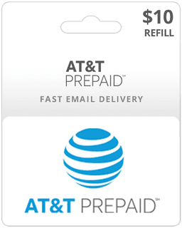 $10 AT&T Prepaid Gift Card