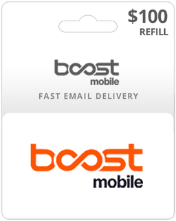 $100 Boost Mobile Prepaid Gift Card