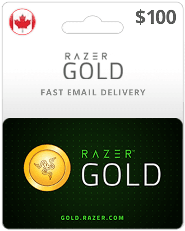 $100 Razer Gold Canada Game Card