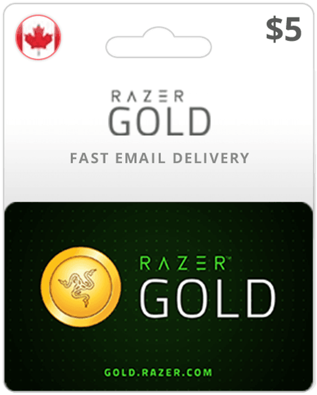 $5 Razer Gold Canada Game Card