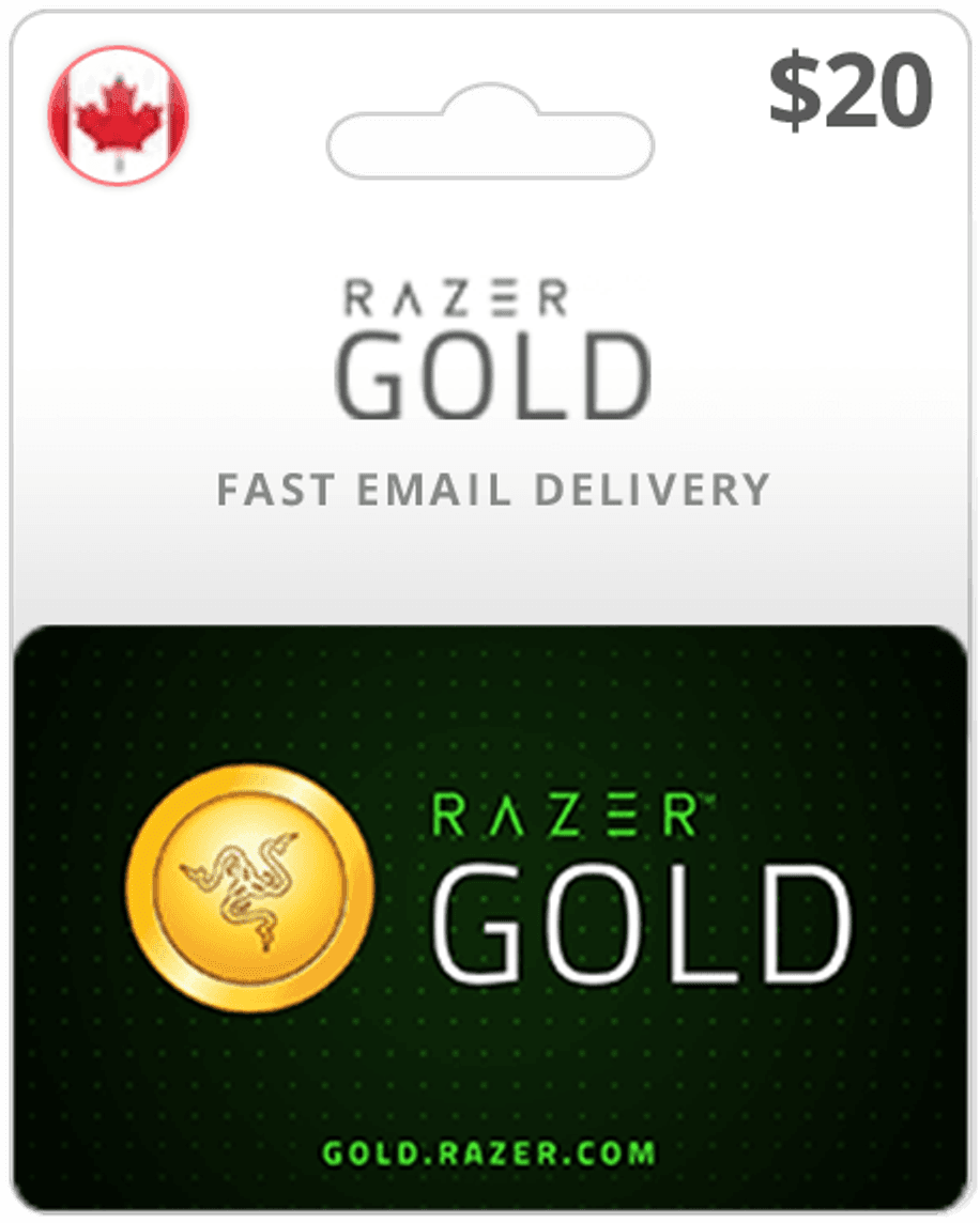$20 Razer Gold Canada Game Card